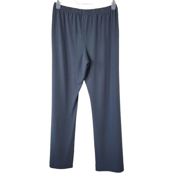 Evelyn Women's Pants Slinky Pants Travel Gray Pull On Comfort Small Wide Leg - Picture 2 of 7